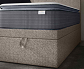 Lit Coffre Cassia Taupe - 90x190 cm