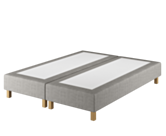 Boxspring Coventry Merlot Gris - 90x190 cm