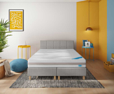 Boxspring Coventry Merlot Gris - 90x190 cm