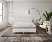 Boxspring Dayton Merlot Ecru - 140x190 cm