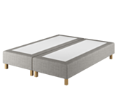 Boxspring Dayton Merlot Gris - 90x190 cm