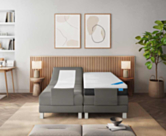 Boxspring Eton Electrique Cabernet Anthracite - 90x200 cm