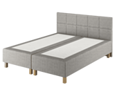 Boxspring Forbes Merlot Gris - 160x200 cm