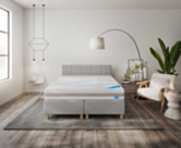 Boxspring Forbes Merlot Gris - 160x200 cm