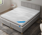 Boxspring Forbes Merlot Gris - 160x200 cm
