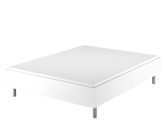 Lit German Confort Blanc - 140x200 cm