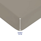 Drap-housse Coton Vison Bonnet 30 - 120x200 cm