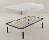 Ensemble Matelas Ligo / Sommier 20 lattes - 90x200 cm