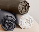 Drap-housse Coton Taupe Bonnet 25 - 90x200 cm