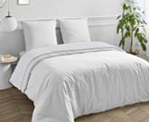 Drap-housse Satin Blanc Bonnet 35 - 140x200 cm