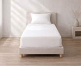 Ambiance drap-housse Percale Blanc Bonnet 35 - 80X200 cm