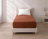 Ambiance drap-housse Percale Henna Bonnet 35 - 90X190 cm