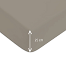 Drap-housse Coton Vison Bonnet 25 - 180x200 cm