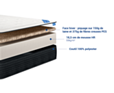 Matelas 120x190 à mousse à haute résilience 