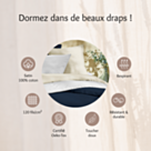 Drap-housse Satin Beige Bonnet 35 - 180x200 cm