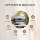 Taie d'oreiller percale Blanc - 50x70 cm