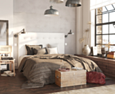 Tête de lit Kalmia Boucle Blanc 200 - H120 cm