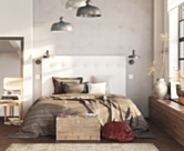 Tête de lit Kalmia Boucle Blanc 180 - H120 cm