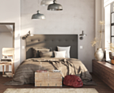 Tête de lit Kalmia Gris 200 - H100 cm