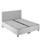 Lit Coffre Alpha Gris clair - 180x200 cm