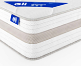 Matelas Ressorts ensachés Aerovisco à mémoire de forme 120x190 cm 
