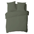 Housse de couette Coton Kaki - 240x260 cm