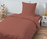 Taie d'oreiller Coton Terracotta - 63x63 cm