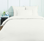 Housse de couette Coton Blanc - 140x200 cm