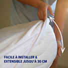 Protege Matelas Coton - 90x190 cm