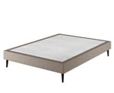 Sommier Tapissier Calla Deco Taupe - 140x200 cm