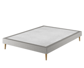 Sommier Tapissier Cirse Deco Ashgrey - 160x200 cm