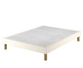 Sommier Tapissier Cirse Deco Boucle Blanc - 140x190 cm