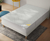 Sommier Tapissier Cirse Deco Boucle Blanc - 180x200 cm