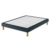 Sommier Tapissier Cirse Deco Bleu - 140x190 cm