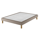 Sommier Tapissier Cirse Deco Taupe - 140x200 cm