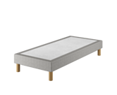 Sommier Tapissier Calla Deco Ashgrey - 90x190 cm