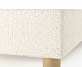 Sommier Cosmos Deco Boucle Blanc - 90x200 cm