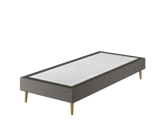 Sommier Tapissier Calla Deco Gris - 90x190 cm