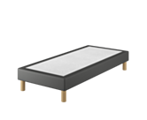 Sommier Tapissier Calla Deco Noir - 80x200 cm