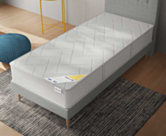 Sommier Tapissier Cirse Deco Ashgrey - 120x220 cm