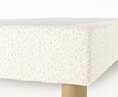 Sommier Tapissier Cirse Deco Boucle Blanc - 90x190 cm
