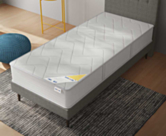 Sommier Tapissier Cirse Deco Gris - 120x190 cm