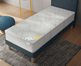 Sommier Tapissier Cirse Deco Bleu - 90x200 cm
