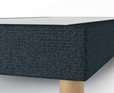 Sommier Tapissier Cirse Deco Bleu - 90x200 cm