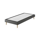 Sommier Tapissier Cirse Deco Noir - 70x190 cm