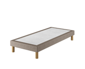 Sommier Tapissier Cirse Deco Taupe - 90x200 cm