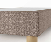 Sommier Tapissier Cirse Deco Taupe - 140x200 cm