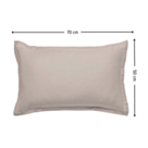 Taie d'oreiller satin Beige - 50x70 cm
