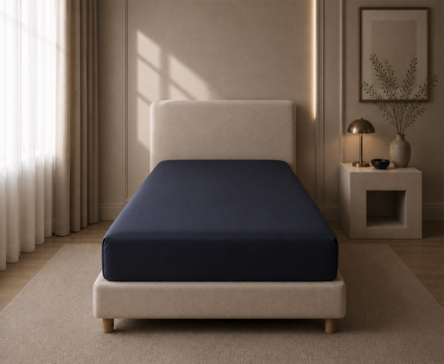 Drap-housse Satin Midnight Bonnet 35 - 80X200 cm