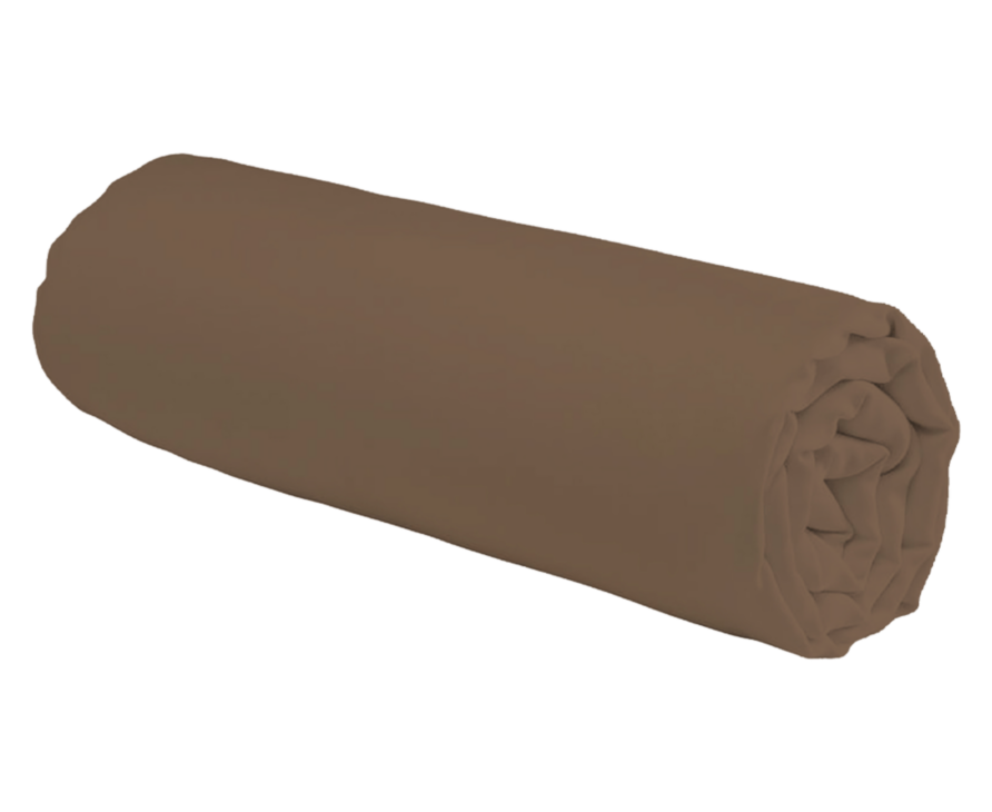 Drap-housse Coton Taupe Bonnet 30 - 90x200 cm